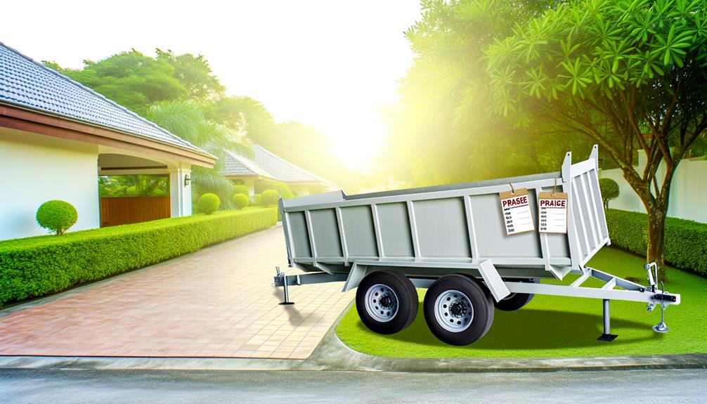 budget friendly dump trailer rentals