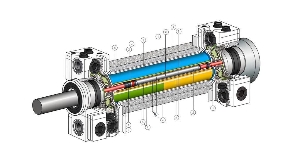 exploring hydraulic cylinder components