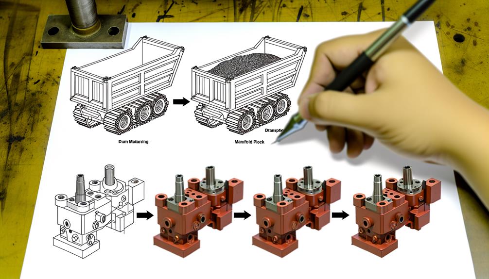 highly detailed manufacturing process